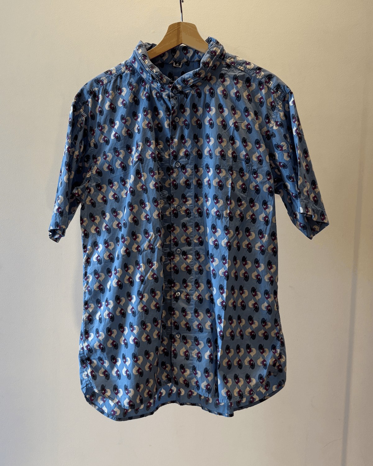 Hooded Camo Short Sleeve Shirt