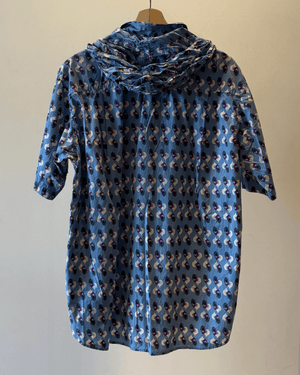 Hooded Camo Short Sleeve Shirt