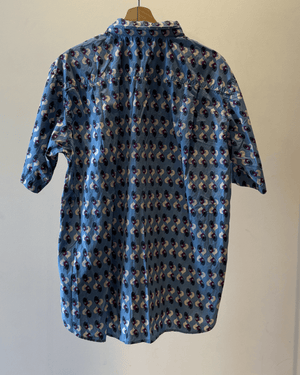 Hooded Camo Short Sleeve Shirt