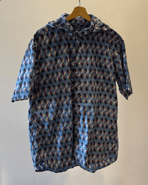 Hooded Camo Short Sleeve Shirt