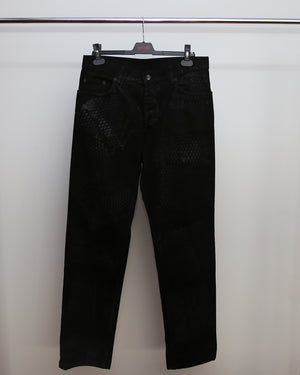 HELMUT LANG SS03 MELTED RUBBER JEANS 34