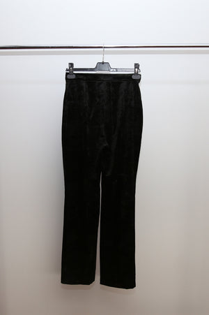 HELMUT LANG SS93 SKULL PRINT VELVET TROUSERS