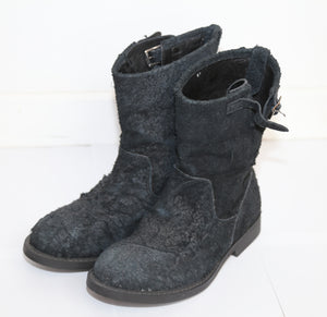 UNDERCOVER AW06/07 BURNT SUEDE ENGINEER BOOTS L