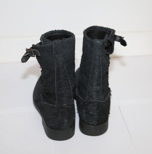 UNDERCOVER AW06/07 BURNT SUEDE ENGINEER BOOTS L