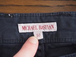 MICHAEL BASTIAN SS15 COTTON BIKER TROUSERS 50