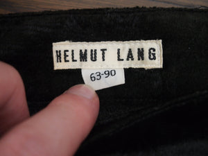 HELMUT LANG SS93 SKULL PRINT VELVET TROUSERS