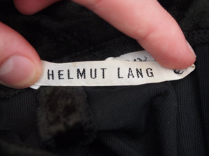 HELMUT LANG SS93 SKULL PRINT VELVET TROUSERS