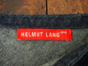 Helmut Lang Denim Dress with Rubber accent and twist seam 97-98 40