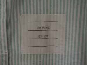Thom Browne Green Stripe Oxford AW14 3