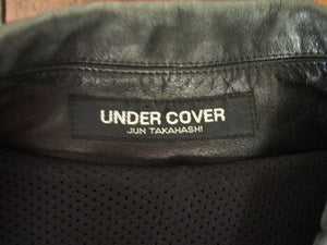 Undercover Wool Coat with Leather Details AW96