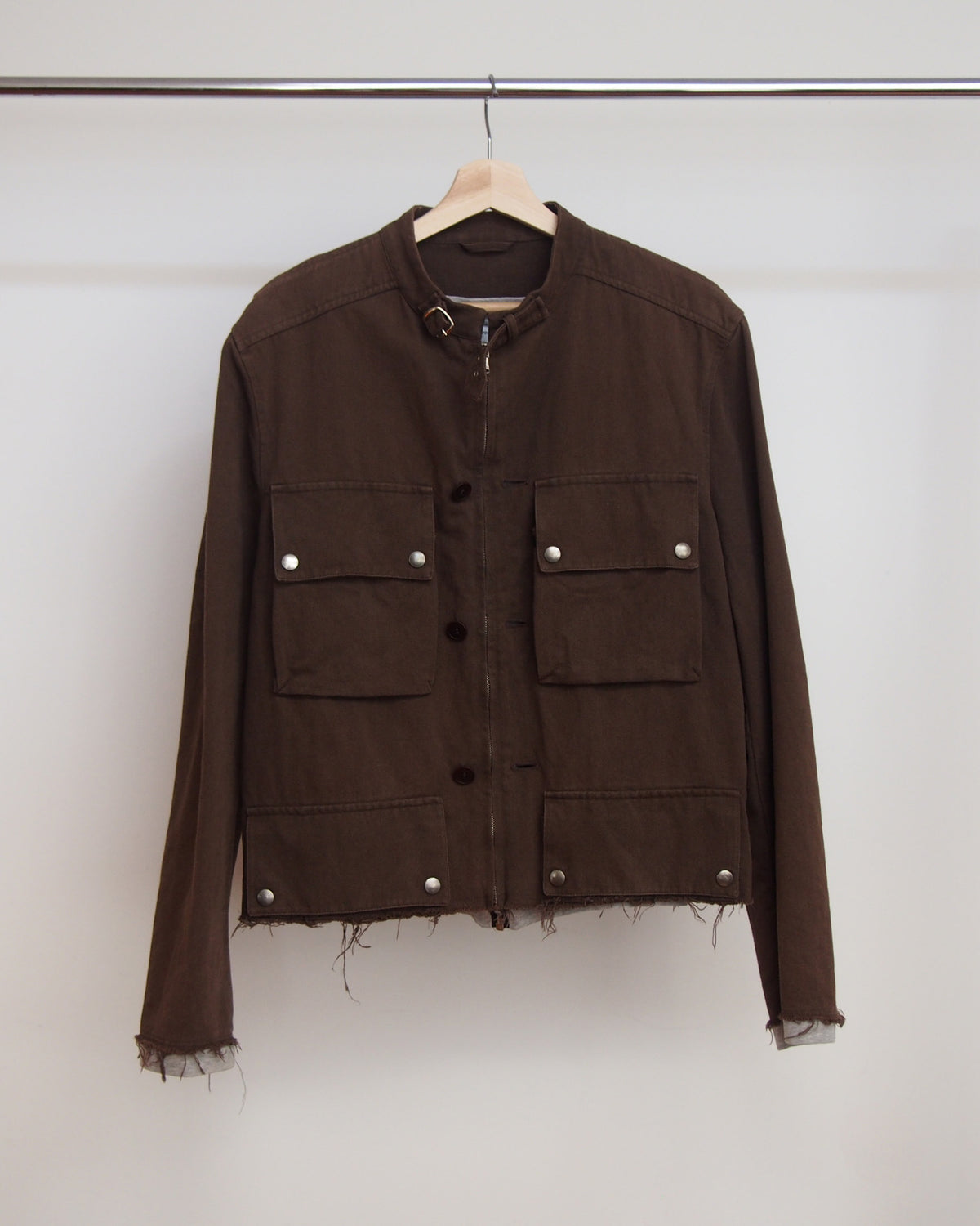 Hussein Chalayan Distressed Moto Jacket 04 50