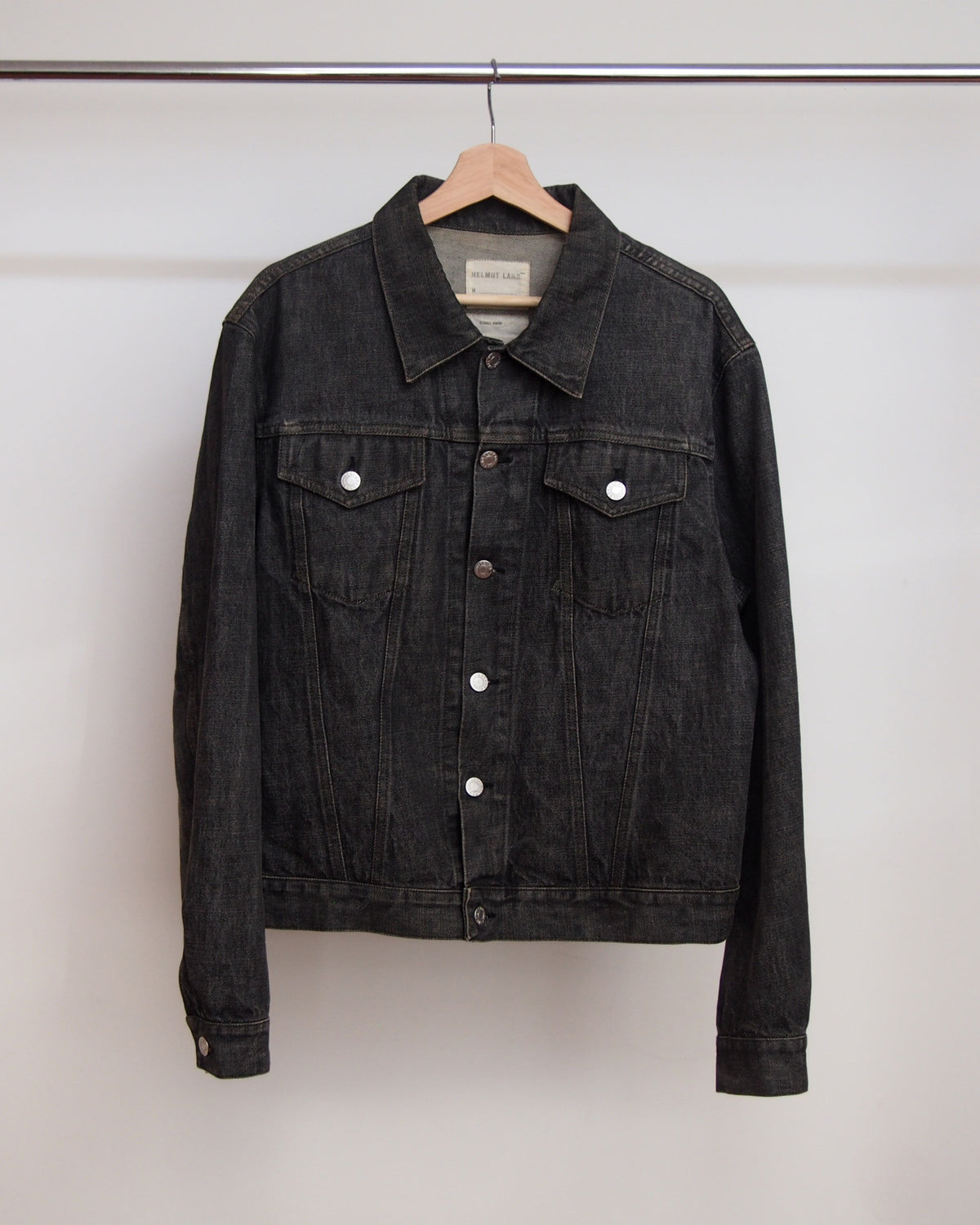 Helmut Lang Classic Black Denim Jacket 1998 50