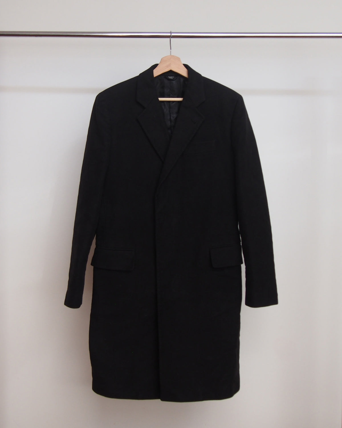Helmut Lang Moleskin Long Coat  46
