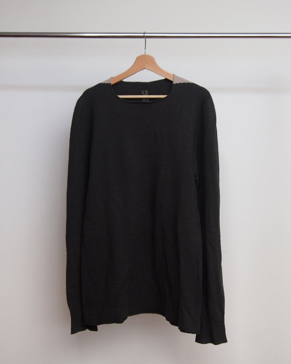 Rick Owens Contrast Shoulder Sweater AW06