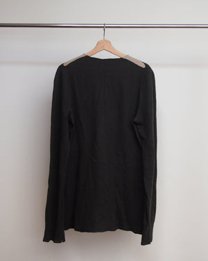 Rick Owens Contrast Shoulder Sweater AW06