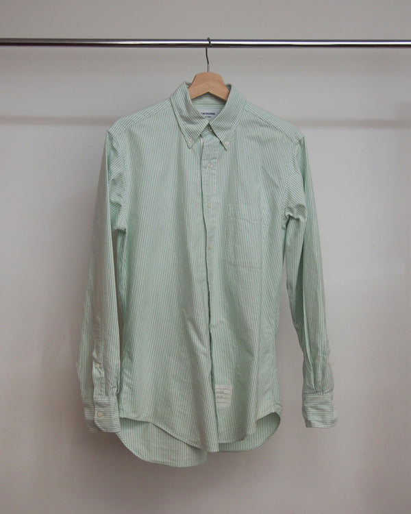 Thom Browne Green Stripe Oxford AW14 3