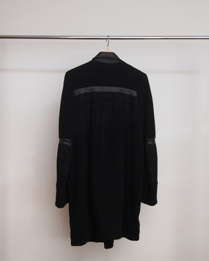 Undercover Wool Coat with Leather Details AW96